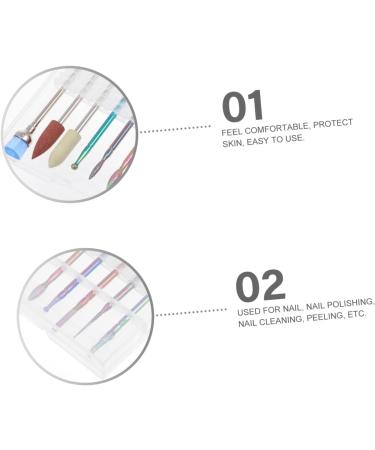 FRCOLOR 1 Set Nail Polisher Nail Polishing Nail Files for Natural Nails Kit Nail Drill Nail Filer Head Russian Nail File Electric Nail Grinding Head Nail Set Alloy Tungsten Steel Manicure - Buy Online on GoSupps.com