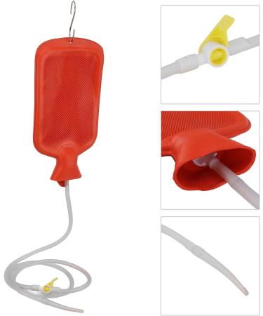 Zerodis Enema Kit - Safe Detox Cleansing Kit | Multipurpose Rubber Enema for Home Use (Red) - Buy Online on GoSupps.com