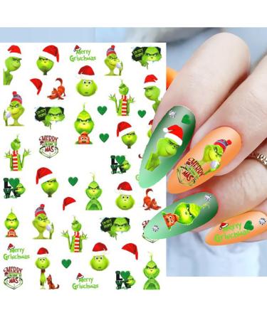 Buy Christmas Nail Art Stickers - 3D Self-Adhesive Winter Designs for DIY Manicure | Xmas Tree & Snowflakes Nail Decals for Women & Girls - Buy Online on GoSupps.com