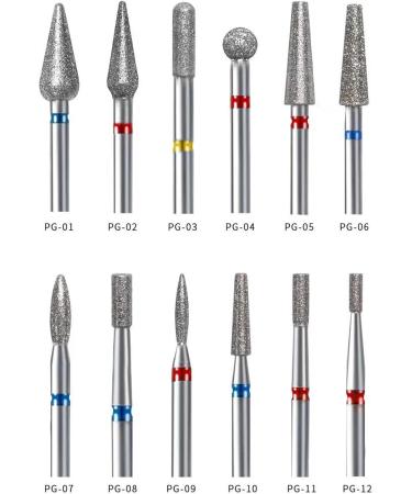 Multi-Function Nail Drill Bit Professional Nail Drill Bits for Acrylic Cuticle Remover Nail Drill Bit Holder Stand Display Organizer/Stand Nail Drill Bit Set PG01 - Buy Online on GoSupps.com