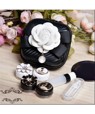 KCHYCV Vintage Contact Lens Case - Travel Set for 2 Pairs White Glasses Case | International Shipping Available - Buy Online on GoSupps.com