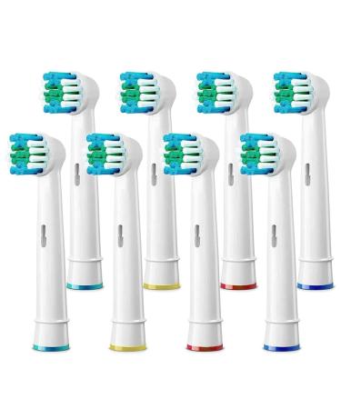 8 Pack Replacement Toothbrush Heads Compatible Brush Heads for Most Braun Oral-B Vitality Professional Care Pro Smart Series Genius Electric Toothbrushes