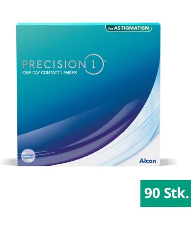 Buy PRECISION1 Toric Daily Soft Contact Lenses - 90 Pack | BC 8.5 mm DIA 14.5 mm CYL 1.25 AXIS 180 -4.00 Diopters | International Shipping - Buy Online on GoSupps.com
