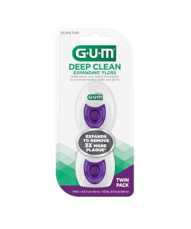 Expanding Dental Floss - Waxed Woven Floss for Tight Teeth - Unflavored - Effective Plaque Removal (2ct 3pk) - Buy Internationally - Buy Online on GoSupps.com