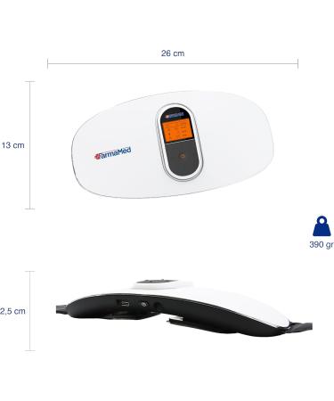 Farmamed Abdominal & Lumbar Massage Device | 4 Modes 16 Intensities Heating | International Shipping - Buy Online on GoSupps.com