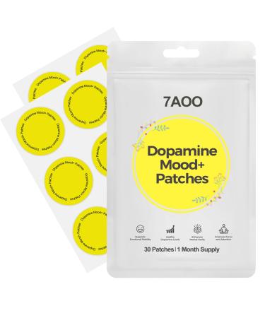 7AOO Dopamine Patches 30 Patches Promotes Natural Dopamine and Serotonin Balance for Clarity & Energy