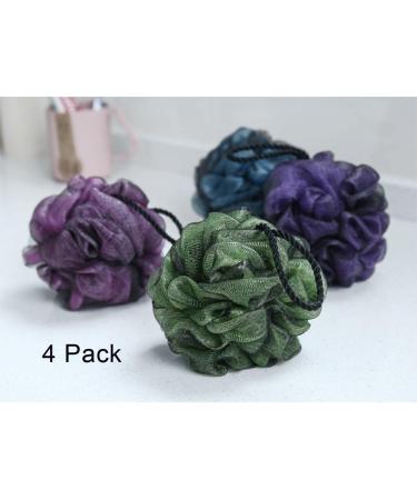 Buy 4-Pack Soft Body Bath Sponge - Best Shower Sponges & Soap Puff for Luxurious Cleansing - Buy Online on GoSupps.com
