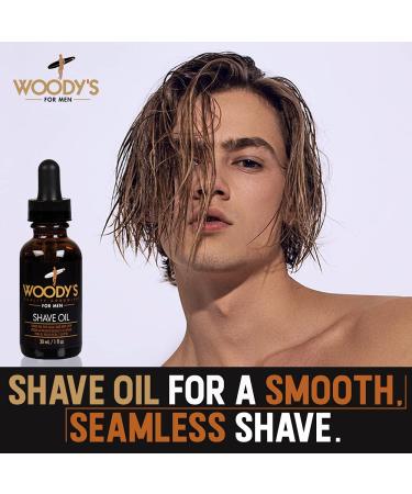 Woody's Shave Oil 1-Pack - Men's Pre-shave Base Oil - Buy Online on GoSupps.com