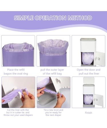 Zoydp 12-Pack Diaper Pail Cassettes - 4.5m Refill Film for Up to 320 Diapers - Perfect for Fishing Cars & More - Buy Online on GoSupps.com