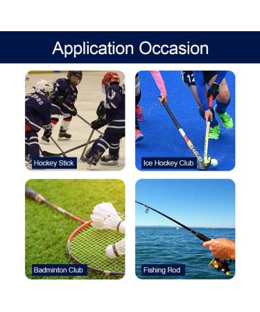 Qeeroyo 25m Ice Hockey Handle Band - Anti-Slip Grip Sports Tape for Hockey Rackets Durable Black Racket Strap - Buy Online on GoSupps.com