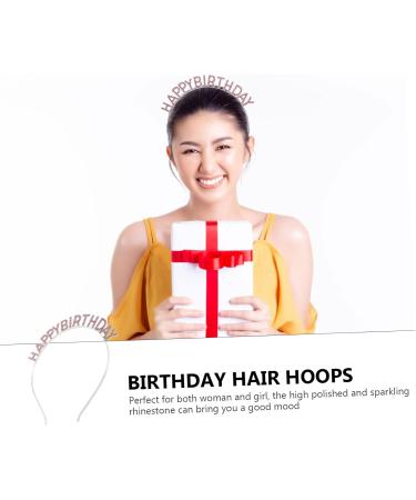 DOITOOL Birthday Party Headband Princess Crowns Crown Princess Party Favors Hair Headpiece for Birthday Party Birthday Tiara Queen Tiara Pink Diamond Alloy Women's Rhinestones 16.5x16cm Pink - Buy Online on GoSupps.com