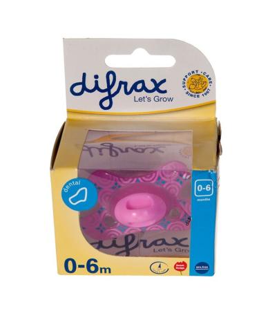 Difrax 799 Mini Pacifier - Dental Design for Infants 0-6 Months - Pink | International Shipping Available - Buy Online on GoSupps.com