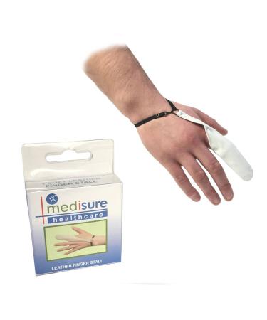 Finger STALL Soft Leather Protector Large