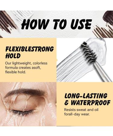 MockTota Waterproof Colorful Eyebrow Gel Set of 2 Neon Colors Double Brush & Hypoallergenic for Carnival Party Makeup and Daily Use Blue+Red - Buy Online on GoSupps.com