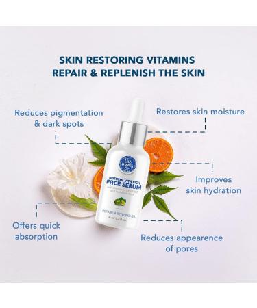 The Moms Co Natural Vita Rich Face Serum For Women & Men with Vitamins C B3 B5 & E and Hyaluronic Acid- 8 ml - Buy Online on GoSupps.com