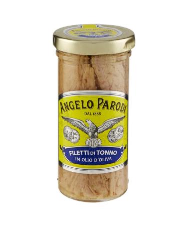 6x Angelo Parodi Tuna Fillets in Olive Oil 150g - Premium Italian Gourmet Cod Polpa 400g - International Shipping Available - Buy Online on GoSupps.com