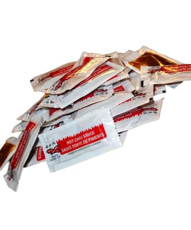 Wing's Hot Chili Sauce Packet Bundle - INCLUDES Wings Original Hot Chili Sauce Packets 25 count - Great Addition to Compliment and Spice up Your Dishes!. 25 packs good for on the go picnic traveling - Exclusive PaLiSoL CREATiONS Keychain included