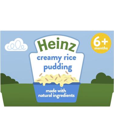Heinz By Nature Creamy Rice Pudding Baby Food 4 x 100g - 6+ Months - Buy Online on GoSupps.com