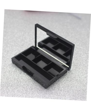 DOITOOL 4pcs Box Eyeshadow Eye Shadow Cosmetic Foundation Makeup with Mirror Magnetic Makeup Palette Make up 4.5X7.2CM Black 2 - Buy Online on GoSupps.com