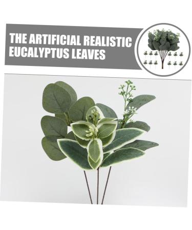 LIFKICH 24pcs Floral Arrangement Decor Artificial Eucalyptus Picks Artificial Eucalyptus Branch Faux Spray Eucalyptus Leaves Stems Greenery Stems Plant Decor Pu Christmas Leaf Branch As Shown 28.00X12.00X8.00CM - Buy Online on GoSupps.com