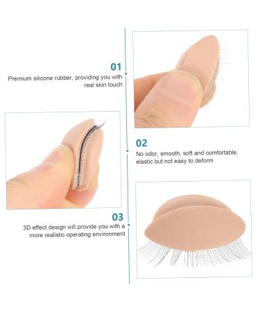 FRCOLOR 9 Pairs Eyelash Practice Module - Realistic Fake Eyelids for Makeup Training | DIY Eyelash Extension Tools | Ships Internationally - Buy Online on GoSupps.com