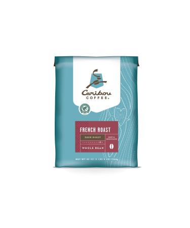 Caribou Coffee French Roast Whole Coffee Bean Dark Roast Value Pack 40 ounce coffee bag