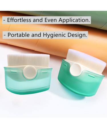 Sunscreen Applicator Suntan Lotion Applicator with Soft Bristles Sunblock Buddy Brush Set with Protective Caps Portable Sun Cream Brush Foundation Makeup Brushes for Travel - Buy Online on GoSupps.com