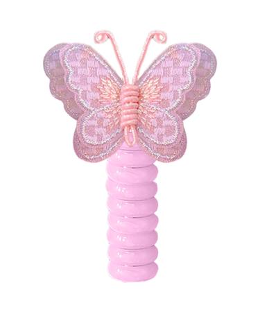 Telephone Wire Hair Bands Braided Hair Ties Colorful Elastic Telephone Cord Hair Ties For Halloween Birthday Parties Purple