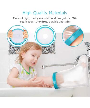 Kids Leg Cast Cover - Waterproof Protector for Shower and Bath - Keep Cast Dry - 31cm - Buy Online on GoSupps.com