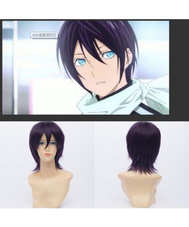 Qiyun.z Noragami Yaboku Gott Yato Short Purple Black Anime Cosplay Wig - Heat-Resistant Full Art Fiber Hair for Women - Buy Online on GoSupps.com