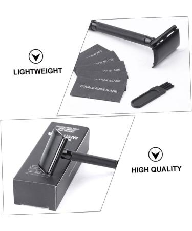 Buy Healeeved Manual Razor Set - Double Blade Body Hair Trimmer | Old Type Black Razor 10.3x4cm - International Shipping Available - Buy Online on GoSupps.com