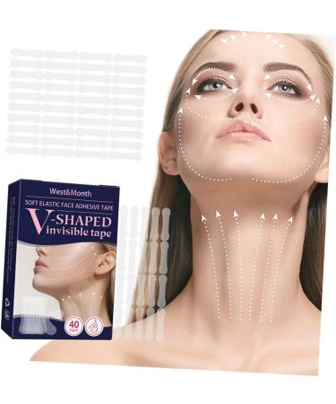 MUSISALY 80pcs V-type Lift Face Pasters Skin Lifting Tape Invisible Neck Sticker Face Tape Synthetic Rubber - Buy Online on GoSupps.com