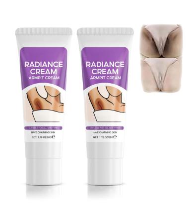 Snow Bleach Cream for dark spot remover for body, Intimate Areas-Underarm, Neck, Armpit, Knees, Elbows, Dark Spot Remover Cream, Skin Lightening Bleaching Cream for Face and Body (2pc)