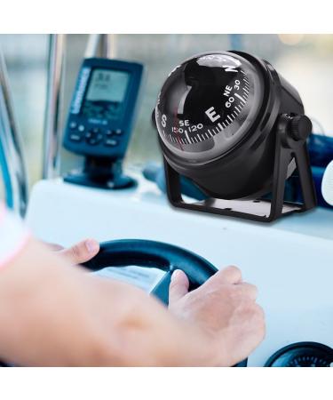 Boat Compsss  Black Electronic Adjustable Military Marine Ball Night Compass for Boat Vehicle - Buy Online on GoSupps.com
