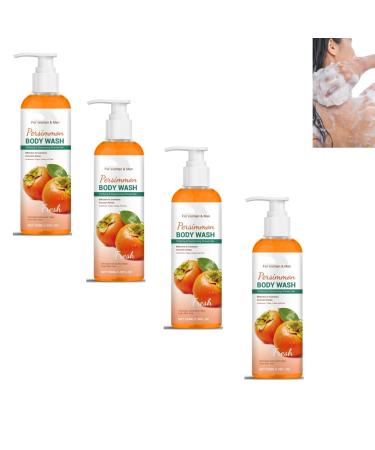 ZHJZGS Khaki body wash for odor control moisturizing body wash for women and men cleansing freshening odor removal anti-odor for sensitive skin deodorizing shower gel (4PCS)