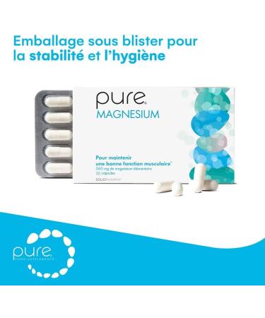 Pure Magnesium - 30 High Dosed Magnesium Capsules Nutritional Supplement Enriching for Your Health Vegan Magnesium Complex Vitamin Capsules - Buy Online on GoSupps.com