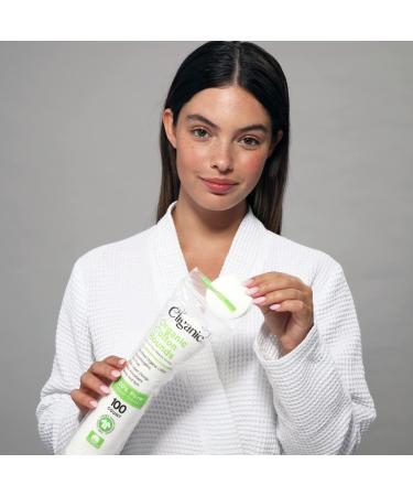 Cliganic Organic Cotton Rounds (400 Count) | Makeup Remover Pads, Hypoallergenic & Lint-Free, 100% Pure Cotton - Buy Online on GoSupps.com