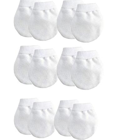Dudu N Girlie 6 Pairs Newborn Baby Anti-Scratch Mittens - No Scratch Gloves for 0-6 Months Baby Boys Girls - Buy Online on GoSupps.com