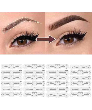 Artocct Eyebrow Template Kit - 6 Pairs Reusable Eyebrow Formers for DIY Makeup - Perfect for Beginners | International Shipping - Buy Online on GoSupps.com