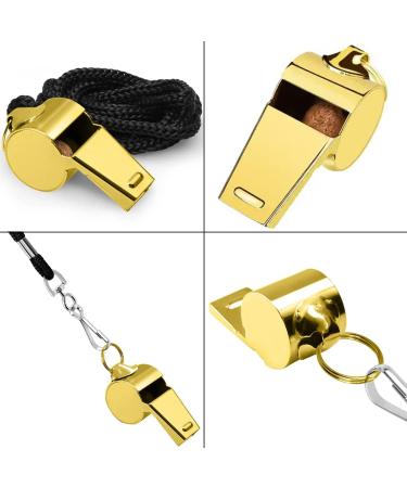 Lumcov Pipe & Trill Whistle - Loud Metal Whistle with Removable Buckle for Coaches & Referees | International Shipping Available - Buy Online on GoSupps.com