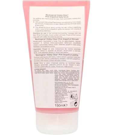 Neutrogena Visibly Clear Pink Grapefruit Daily Scrub 150ml - Gentle Exfoliating Face Wash - Buy Online on GoSupps.com