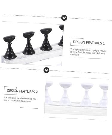 FRCOLOR Nail Art Holder Base Sets holder Art Practice Stands Art Holder Practice Stands Practice Holder crystal display stand Manicure Stand Acrylic Metal with Nail Art Stand 2.4X1.4X1.4CM Assorted Color 1 - Buy Online on GoSupps.com