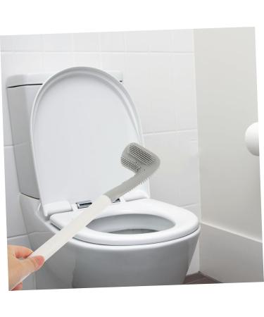 Solustre Golf Toilet Brush - Limestone Remover & Bathroom Cleaning Tool | No Punching White TPR - Buy Online on GoSupps.com