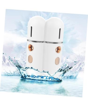  FRCOLOR FRCOLOR 2 Pieces Instrument Moisturizing Small Facial Vaporizer Skin Vapor Sprayer Moisturizing Face Mini Humidifier Face Spa Steam Evaporator Abs Miniature White - Buy Online on GoSupps.com