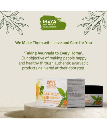 Turmeric Clay Face Mask Vitamin C with Orange & saffron Extract Fullers Earth Kaolin Clay Acne Face Mask Dark Spots Remover with Turmeric Extract - Buy Online on GoSupps.com