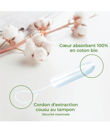 Organyc 100% Certified Organic Cotton Tampons - Super, No Applicator - 16 Count, Mini, White - Buy Online on GoSupps.com