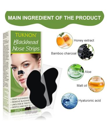 20 Pore Strips for Blackheads - Nosestripes Blackhead Clear-Up Strips for Men & Women - Buy Online on GoSupps.com