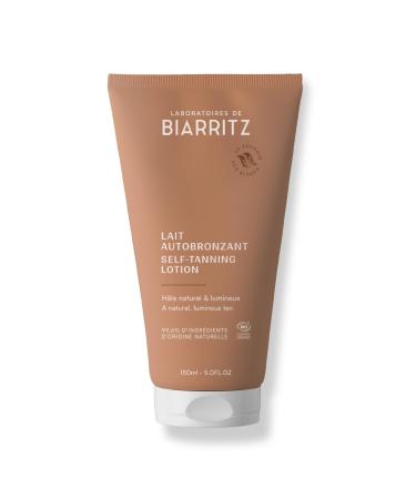 Laboratoires de Biarritz - Lait Autobronzant - H le Naturel & Lumineux - Certifi Bio - Visage & Corps - Fabriqu en France - 150 ml