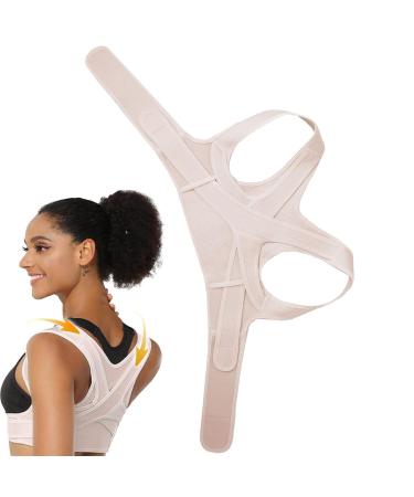 Corrector Upper Back - Adjustable Back Corrector - Breathable Braces Invisible Back Stretcher for Teens Kids Skin Color Small