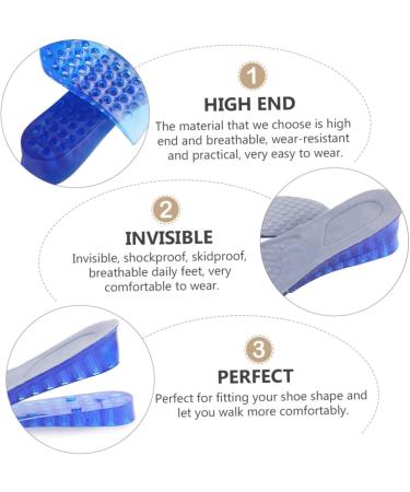 Buy NOLITOY Height Increasing Insoles - Full Insole Heel Lift for Men & Women - Elevator Insert for Height Increase - Comfortable Flannel Honeycomb Design - 26.5x8.8cm - International Shipping Available - Buy Online on GoSupps.com